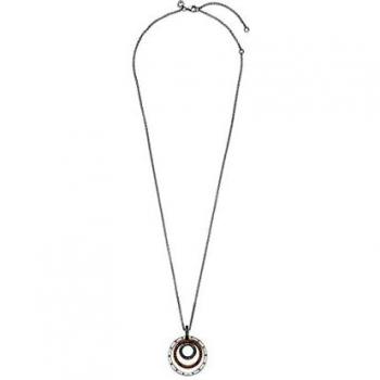 Pandora Rose Collar en plata de ley y Pandora Rose Colgante Círculos en Dos Tonos 389483C01