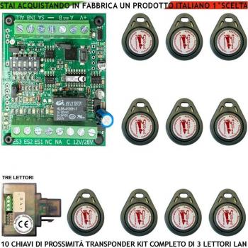 Proximity Master 3L 12‑24 V DC, 10 TAG, 4 LED RGB