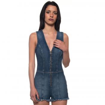 GUESS Damen Jeans‑Anzug Medium Blau L (W81D6X R20C0) – Elegant