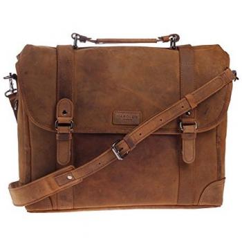 Harold's Aktentasche »ANTIC«, 40 cm, echt Leder natur
