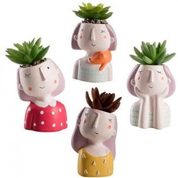 Vaso “Baroni Girl” – Set di 4 Miniature Ceramiche