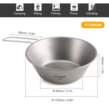 Ultralight Titanium Camping Pan