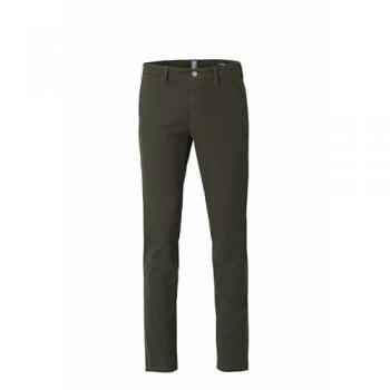 BIO‑Baumwoll-Chino M5 by MEYER – Grüner Hosenstil
