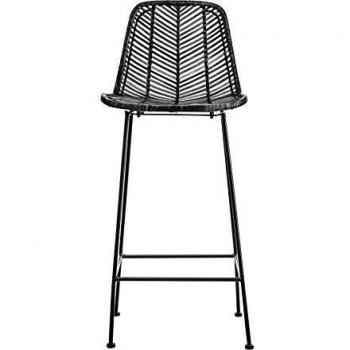 Bloomingville Fay Bar Stool Black Rattan