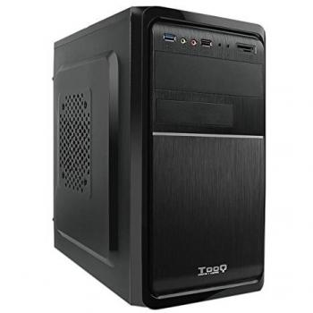 TooQ TQC-4735U3C B-Imitation-Ordinateur de (Micro ATX avec Alimentation 500 W avec USB 3.0 Lecteur de Cartes Front) Noir