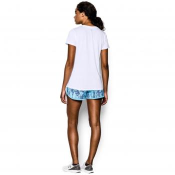 Damen T-Shirt von Under Armour in Weiß/Silber, Größe M