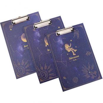 DUGUO A4 Dreamy Starry Sky Clip Board
