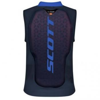 Chaleco escolar Scott AirFlex azul oscuro y cielo, resistencia al viento