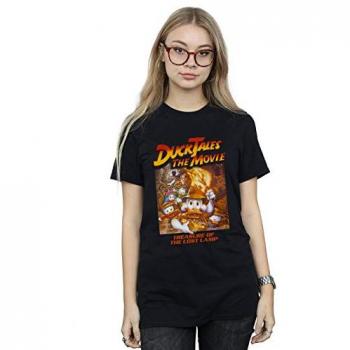 Disney Duck Tales Girl‑Friendly Black Cotton T-Shirt