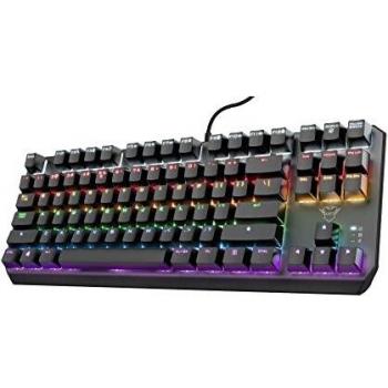 Trust GXT 834 Callaz (DE, Kabelgebunden), Tastatur, Schwarz