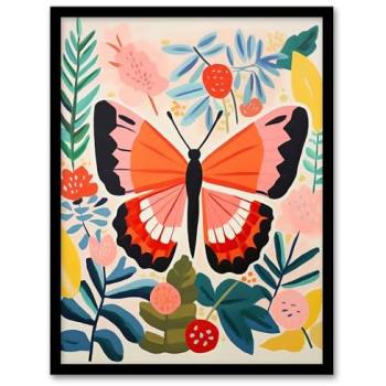 Bright Butterfly Garden Wall Art