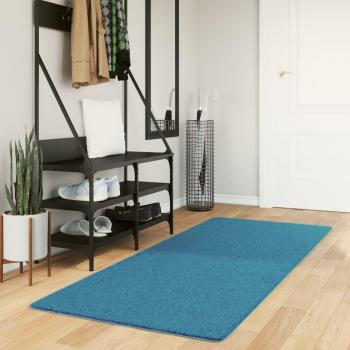 Tapis OVIEDO 80x200 cm à poils courts turquoise