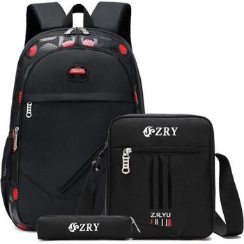 3-in-1 Camouflage School Backpack for Boys