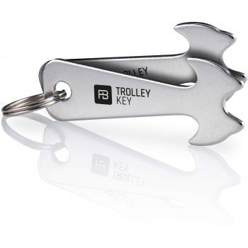 FABACH Schlüsselanhänger Trolley Key Silber