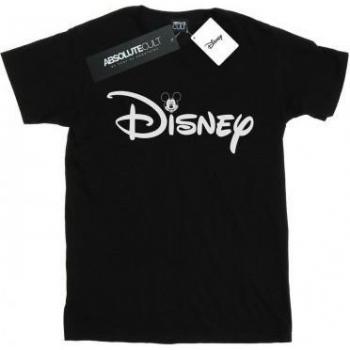 Disney Cotton T-Shirt mit Micky-Maus-Logo (Weiß, Junior)
