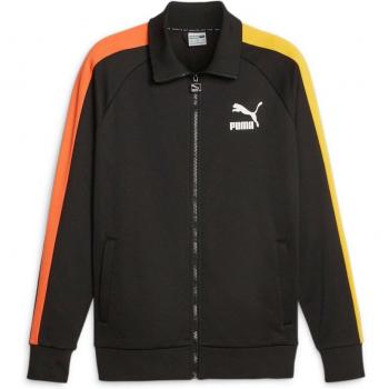 Sudadera Puma T7 Iconic Negra y Naranja