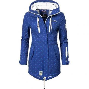 Marikoo Funktionsparka „Zimtzicke“ Damen XXL, blau, sportlich, Softshell