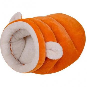 Couchage d'hiver doux pour animaux avec oreilles