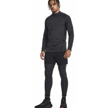 Under Armour Cg Armour Twist Mock Long Sleeve T-Shirt Black 2XL Male