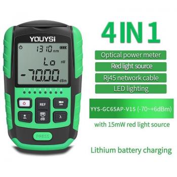 10 Wavelength Optical Power Meter with Visual Fault Locator