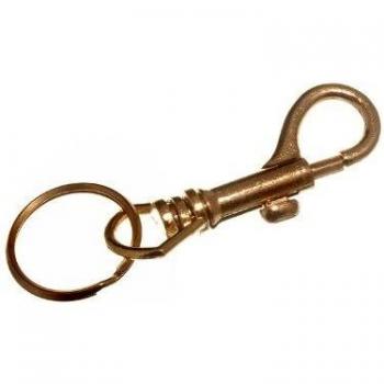 Hipster Jailors Key Ring Clasp Brass Plated Steel