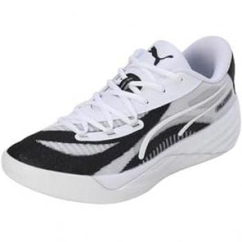 Puma Scarpe da Basket All-Pro Nitro Team, Nero/Bianco EU39