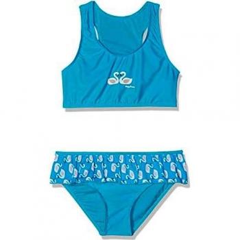 Playshoes Bikini UV Protection Schwäne Ensemble de Bain, Turquoise (Türkis 15), 134/140 Fille