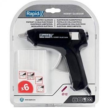 Pistola de termofusión con 6 barras de pegamento