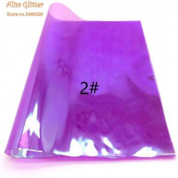 Alisa vinilo iridiscente transparente, PVC para manualidades, tamaño A4 (21x29cm), 1 unidad