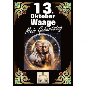 13. Oktober, mein Geburtstag: Geboren im Zeichen der Waage. Meine Eigenschaften und Charakterzüge, meine Stärken und Schwächen, meine Geburtstagsbegleiter und historische Ereignisse.