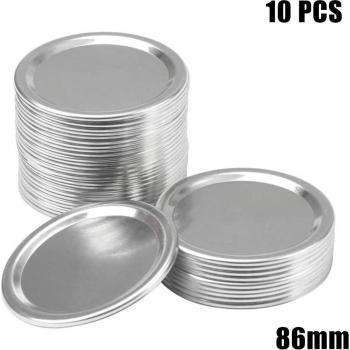 10Pcs Splits-type Leakproof Mason Jar Lids