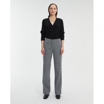 Pantalón de mujer de punto ancho con cintura elástica