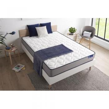 ACTISOM Materasso Actilatex Form 130x220cm, Spessore 22cm, Lattice e Memory Foam, Rigido, 5 Zone di Comfort