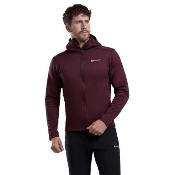Large Men’s Montane Fury Lite Dark Garnet Hooded Fleece