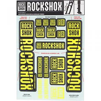Rockshox Boxxer/Domain Dual Crown Decal Gelb 35 mm