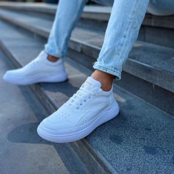 Chekich Herren Sneakers Lace up Weiß für tägliche Nutzung CH115