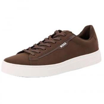 Boss Mens Rhys_tenn_nupu Trainer Dark Brown