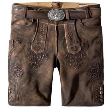 Stockerpoint Artur Lederhose – traditionelle Tracht mit Muskatbesatz (Herren, Gr. 60)
