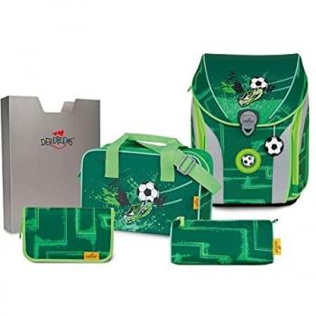 Ergoflex Max 5‑teiliger Schulranzen Set – 39 cm – Grün