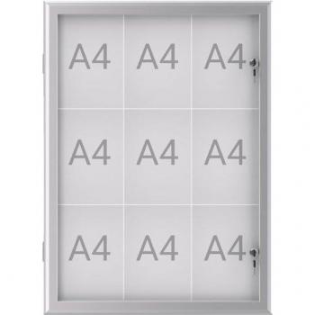 MAULexcite 1000 mm High Display Case for 9 A4 Sheets