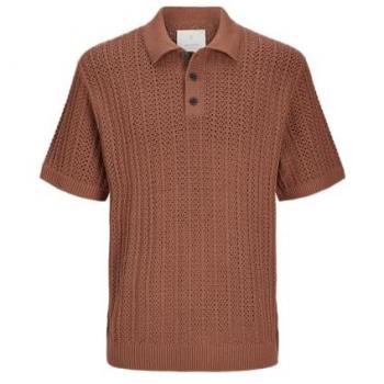 Poloshirt Modell „Joel“ – einfarbiges Herrenpullover L