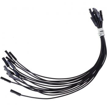 24AWG Silikon Jumper Kabel 1Pin Buchse zu Buchse 20cm 10 Teile