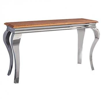 KADIMA DESIGN Konsolentisch „Holz & Stil“ – 130 cm Sheesham, filzgepolsterte Kanten