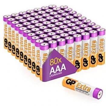 GP 80‑Piece AAA Battery Set (Micro/Mini/Penlite)