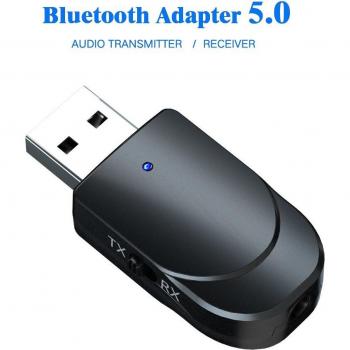 Adaptador Inalámbrico KN330 3 en 1 Bluetooth 5.0 para TV y Coche