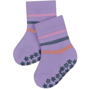 Falke Kid’s Purple Stripe Socks – Cotton, 1‑6 Months