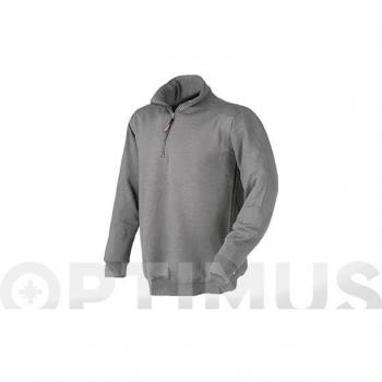 Felpa Zip Corta Grigio Xxl Verena Issa