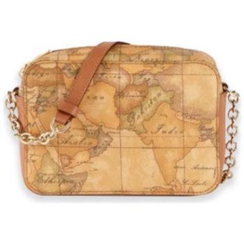 Alviero Martini 1a Classe Beige All‑Season Cotton‑Leather Hybrid Crossbody