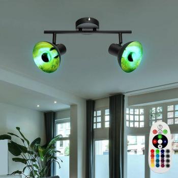 Plafoniera Elegante Oro Nero con Telecomando RGB
