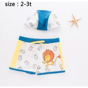 Short de Playa con Estampado de León